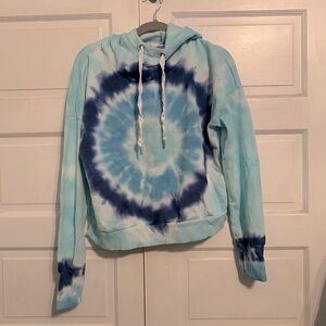 Blue Tie-dyed Hoodie | Size M girls